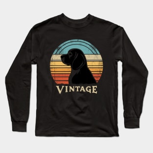 Vintage Beagle Dog Cool Distressed Dog Lover Gift Long Sleeve T-Shirt